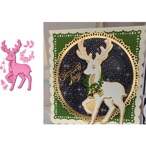 Rudolph The Reindeer Dies Scrapbook Diary Decoration Stencil Embossing Template Diy Greeting Card Handmade 2021 Arrival New