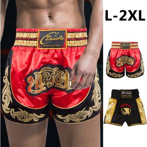 Muay Thai Shorts Boxing Training Workout Clothing Ultra-wide Side Slit Boxing Shorts For MMA Taekwondo Fighting Ingenious