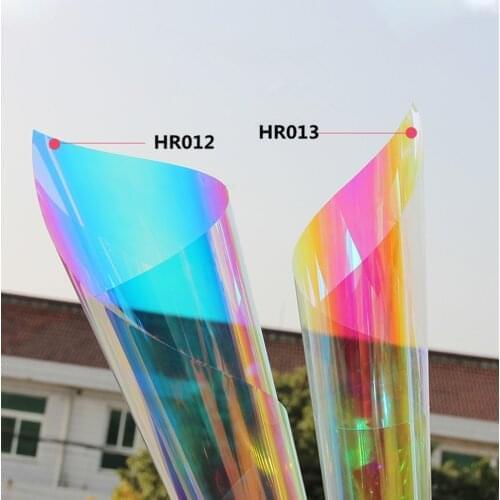 Sunice Rainbow Window Film Dichroic adhesive dichroic iridescent vinyl film decorative film Cosplay DIY Sticker 35cmx500cm