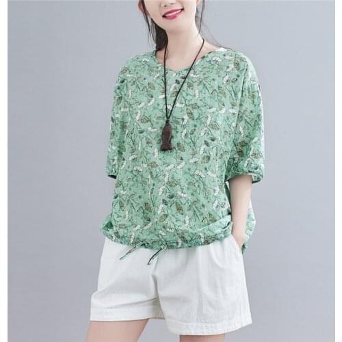 Thin Soft Cozy Loose Summer T Shirts Oversize Tops 2021 New Arrival Fashion Women T Shirt Cotton Linen Vintage Tees Tshirts