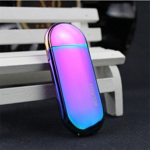 Ultra Thin Flint Free Fire Lighter Butane Gas Metal Grinding Wheel Compact Lighter Inflatable Mini Cigarette Portable Lighter