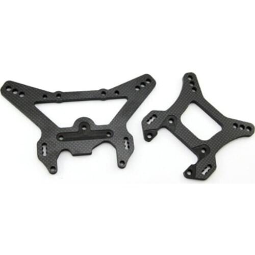 Carbon Fiber Front and Rear Shock Absorber Bracket Fit for 1/5 Losi 5ive-t Rovan LT King Motor x2
