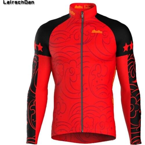 LairschDan Bike Full Sleeves Cycling Jersey Wear Men Bicycle Shirts MTB Jersey Sports Long Cycling Shirt jersey ciclismo hombre