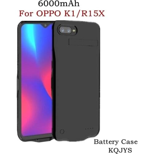6000mAh External Power Bank Battery Charging Cover for OPPO R15X Portable Backup Battery Charger Cases for OPPO K1 Battery Case