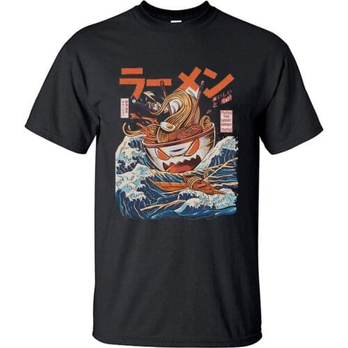 Japan Anime Ramen T-shirts Men Cute Fashion T Shirts Casual Tshirt Men 100% Cotton Streetwear Tee Shirt Homme Tops Tees