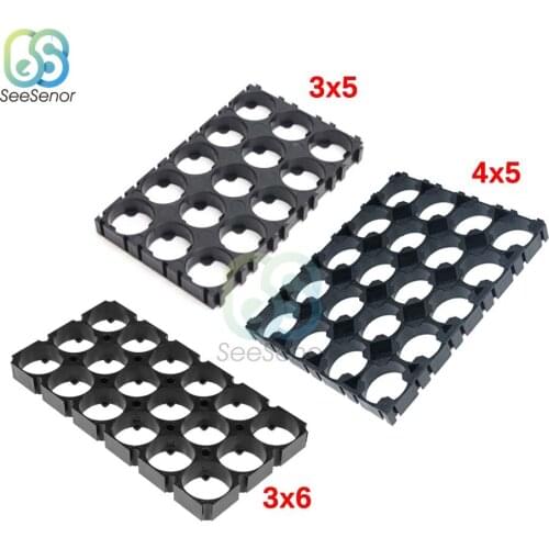 1pcs 18650 Lithium Cell Cylindrical Battery Case Holder Batteries Pack Plastic Holder Bracket For Diy Battery Pack