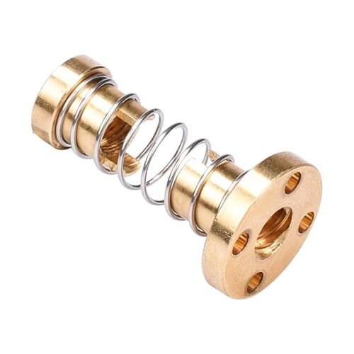 5 Sets T8 Anti Backlash Spring Loaded Nut Elimination Gap Nut for 8mm Acme Threaded Rod Lead Screws DIY CNC 3D Printer Parts