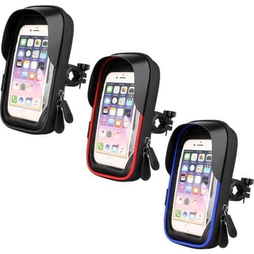 New Waterproof Case Bike Phone Bag Bicycle Motorcycle Phone Holder For iPhone For Samsung Mobile Phone Stand Navigation Bracket