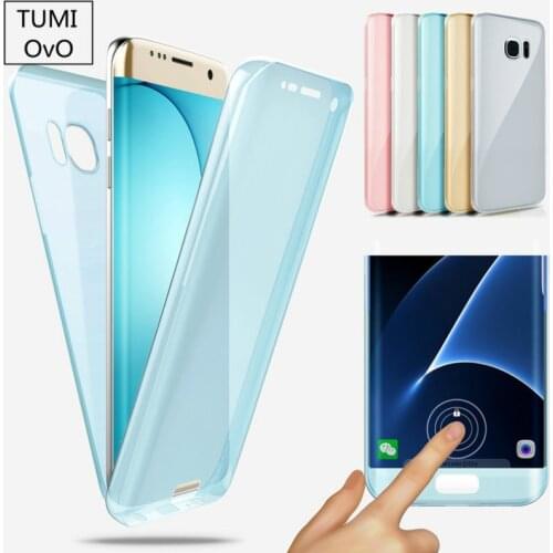 360 Degree Full Body Cover Soft TPU Case For Samsung Galaxy A3 A5 A7 J3 J5 J7 2016 2017 Prime S6 S7 S8 Edge Plus Case Cover