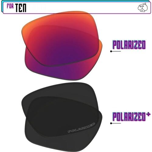 EZReplace Polarized Replacement Lenses for - Oakley Ten Sunglasses - BlackPPlus-MidnightP