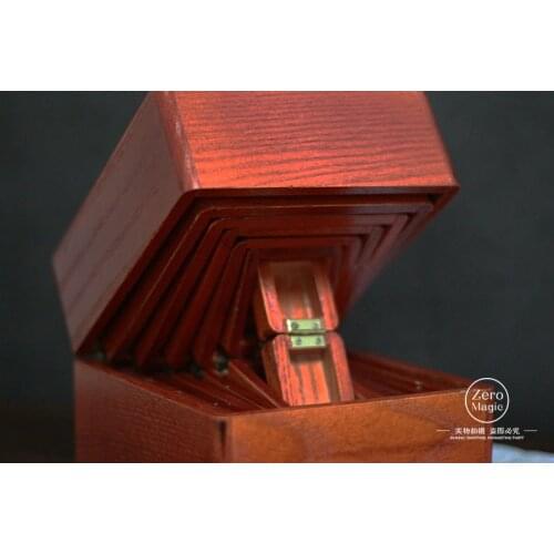 Nest of Boxes - Wooden Magic Tricks Vanished Object Appearing in the Box Magie Stage Illusion Gimmick Props Funny Mentalism