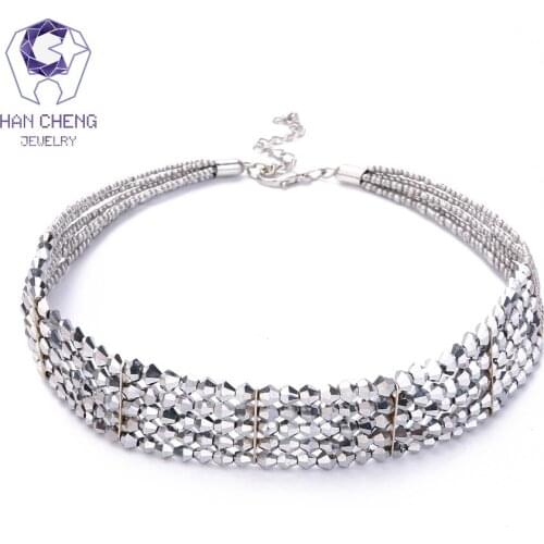 Серебряные чокеры HANCHENG China At AliExpress