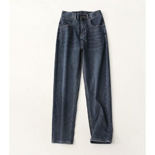 Korean Version of 2021 Spring New Casual Semi-elastic Super Soft Stretch Radish Pants DLZK598