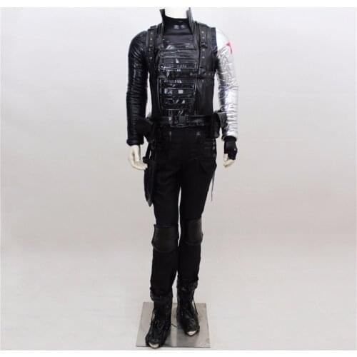 Soldier Barnes Bucky Outfit Costume Adult Mens Cosplay Custom Made