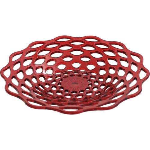 Red Splayed Fruit Dish