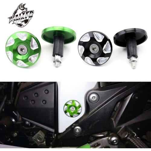 Frame Hole Cover For KAWASAKI Z800 2013-2016 Z750 2007-2009 Motorcycle Accessories Z 800 750 Carved Decorative Plug CNC MOTO