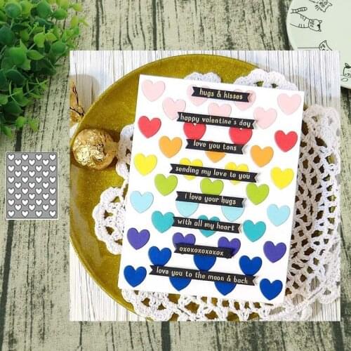 Metal cutting dies heart covev panel cut die mold decoration Scrapbook paper craft knife mould blade punch stencils die