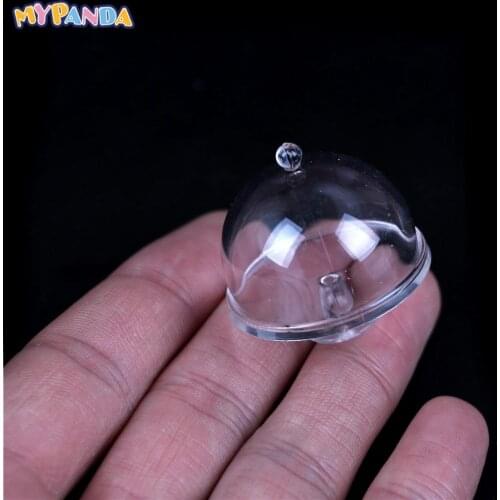 1/12 Scale Dollhouse Miniature Clear Dessert Snack Can with Half Round/Half Round Lid Pretend Play Classic Kitchen Toys for Kids