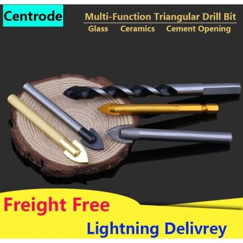 Chrome Steel Alloy Multi-Function Triangle Drill Bit Glass Concrete Wall Ceramic Tile Drill Alloy Triangular Bit Cement Opening