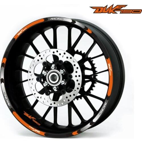 3 styles Motorcycles wheel stickers Reflective Rim moto Stripe Tape 17inch Reflective sticker For KTM DUKE 125 250 390 790 1290s