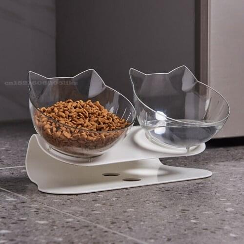 Non-Slip Double Cat Bowl Dog Bowl Elevated Pet Bowl Feeding Water Bowl For Cat Food Pet Bowls For Dogs Feeder Bowls And Bowls