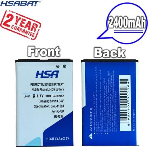 New Arrival [ HSABAT ] 2400mAh BL4237 Replacement Battery For Fly BL4237 IQ245 IQ246 IQ430