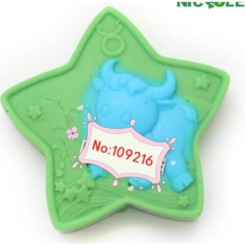 Wholesale!!!1pcs Constellation Series Taurus(R1353) Silicone Handmade Soap Mold Crafts DIY Mold