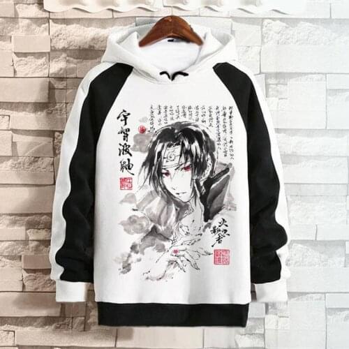 Autumn Harajuku Hoodies Naruto Print Sweatshirt Hip Hop Streetwear Winter High Street Hoodie Male Casual Japan Hoody Funny Males