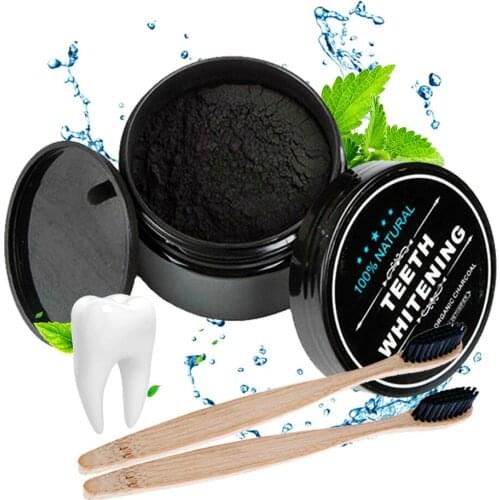 OSHIONER 30g Teeth Whitening Oral Care Charcoal Powder Natural Activated Charcoal Teeth Whitener Powder Oral Hygiene