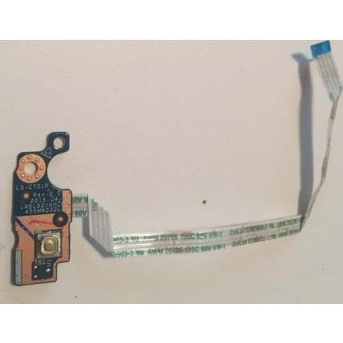 Laptop Power Button Switch Board with Cable for HP 15-AC 15-A 15-AF ABL52 AHL50 LS-C701P