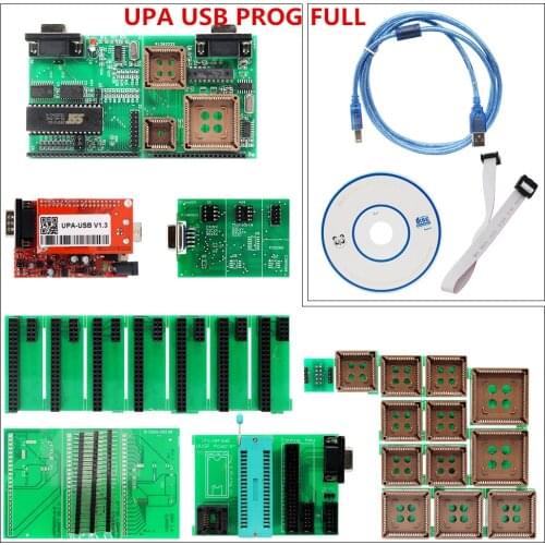 Full Package UPA USB 1.3 Diagnostic-tool Programmer AUTO ECU Programmer Full Set UPA Adapter UPA V1.3 ECU Programmer UAP Prog