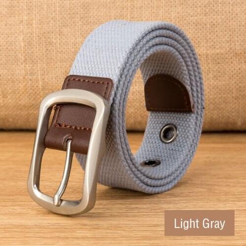 New Unisex Belt Canvas Alloy Pin Buckle Casual Strap for Men and Women Belt Military Outdoor Tactical High Quality Stripe Belt