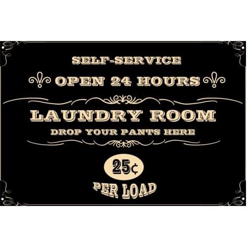 Self Service Novelty Parking Retro Metal Tin Sign Plaque Poster Wall Decor Art Shabby Chic Gift