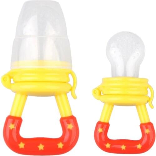 Baby Feeder Pacifier Infant Soother Sucking Teether Bite Nipple Infant Milk Fruit Juice Bite Bags Feeding Safe Pacifier Tool