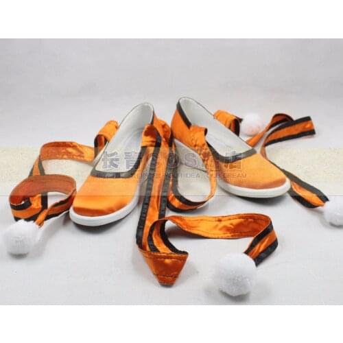 Tekken Ling Xiaoyu Cosplay Yellow / Red Shoes