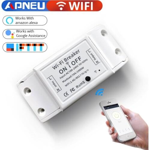 DIY WiFi Smart Light Switch Universal Breaker Timer Smart Life APP Wireless Remote Control Works with Alexa Google Home
