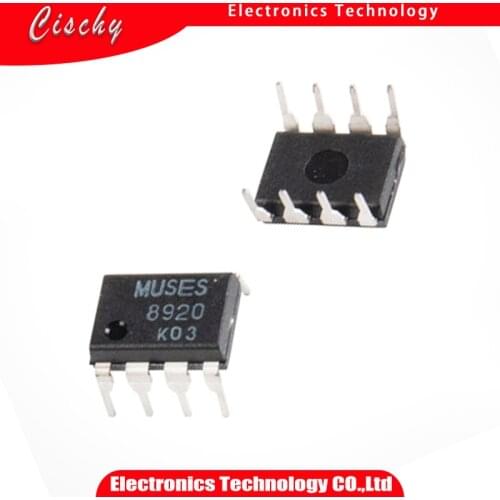 1pcs 100% NEW GENUINE ORIGINAL MUSES 8920 MUSES8920 MUSES8920D audio FET input op-amp DIP8