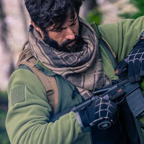 100% Cotton Scarf Military Men Winter Military Windproof Scarves Thickened Square Women Scarves