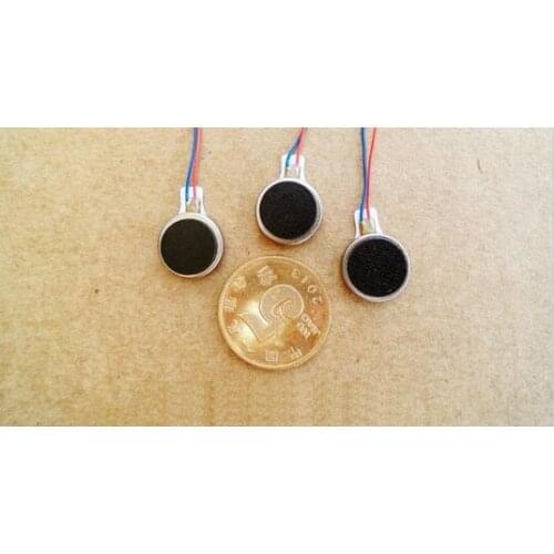 30pcs/lot 12MM*2.8 MM Micro Button / coin / pancake Type Vibration Motor 2 V-5 V High Magnetic and Vibratory sensation