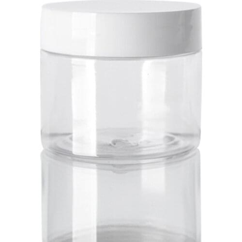 5/10Pcs 30ml/40ml/50ml/60ml/80ml White Clear Plastic Jar and Lids Empty Cosmetic Containers Box Bottle Travel Storage Make Up