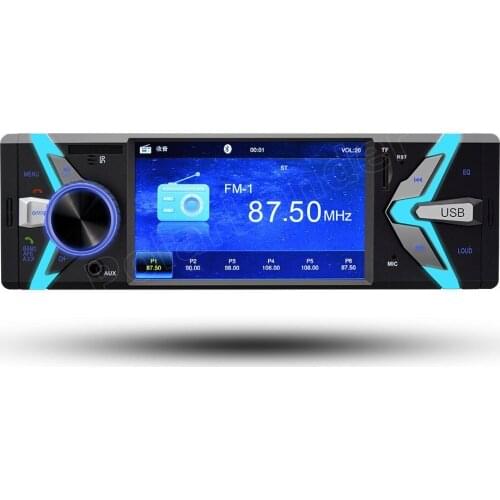 4 inch Auto car radio USB TF FM MP4 MP5 FM Player Bluetooth Hand-Free 12V 2 video output 1 Din support Rearview Camera