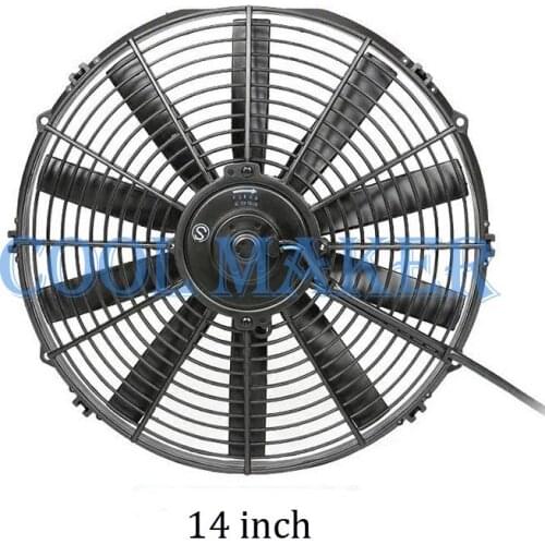 Auto air conditioner universal condenser cooling motor fan 14 inch 14