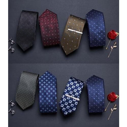 Nice Handmade Mix Colors Wholesale Hot sale 7.5 cm Classic Tie Solid Men Suit Accessories Dropshipping Fit Wedding