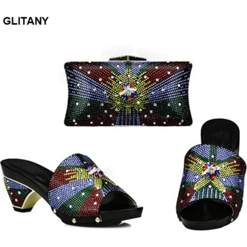 GLITANY Womens High-heeled Shoes