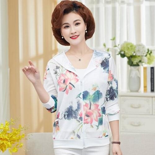 Women Thin Coat Casual Summer Sun Protection Tops Women Thin Cardigan Sun Protection Clothing Tops Women Blouse 5XL