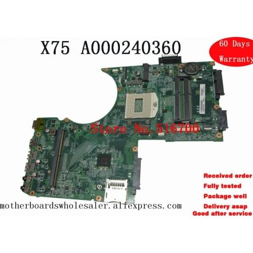 Mainboard For Toshiba X70 X75 DA0BDDMB8H0 Series A000240360 Laptop Motherboard all fully tested