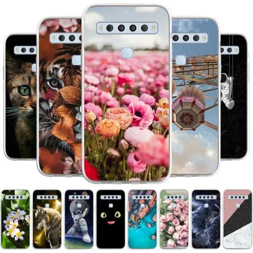 Cartoon Case For TCL 10L Phone bags Soft Cover For TCL 10L Coque Capa Animal Painted Fundas Bumper