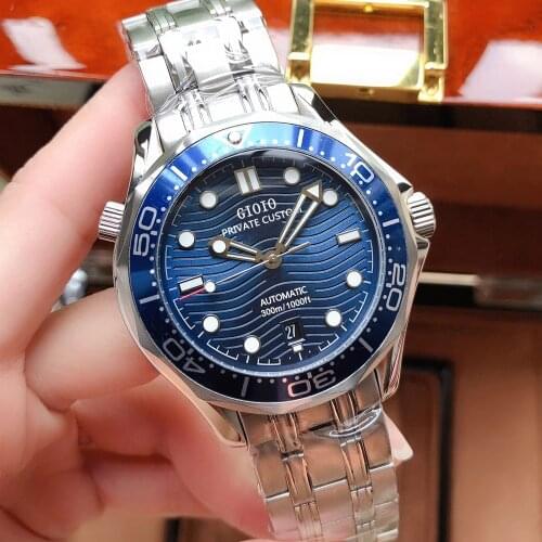 41mm Mens Automatic Watch Miyota 8215 Movement Sapphire Glass Luminous Waterproof Calendar Mechanical Wristwatch Men