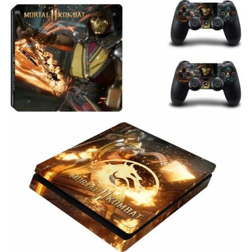 Mortal Kombat PS4 Slim Stickers Play station 4 Skin Sticker Decals For PlayStation 4 PS4 Slim Console and Controller Skin Vinyl