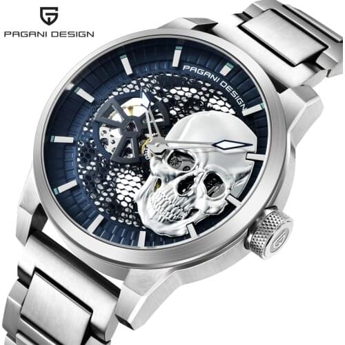 PAGANI DESIGN Mens Watches Business Stainless steel Mechanical Watch For Men Automatic Watch Men Skeleton Tourbillon Clock Man